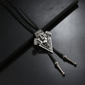 Vintage Western Gothic Skull Bolo Tie Handcrafted Cowboy Necktie Collection